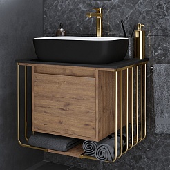 Grossman Мебель для ванной Винтаж 70 GR-4041BW веллингтон/металл золото – фотография-4